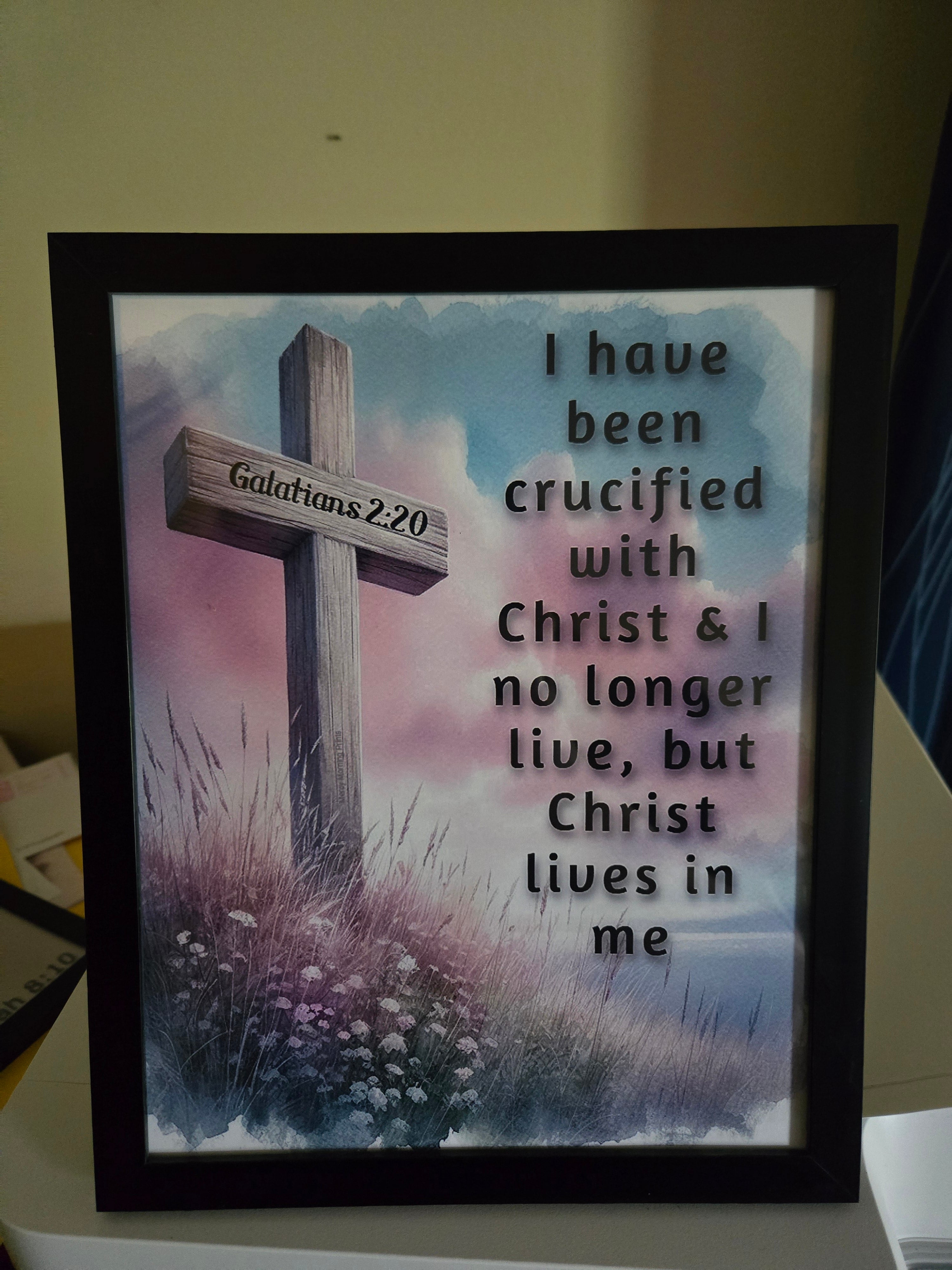 Printed scripture inspired home decor